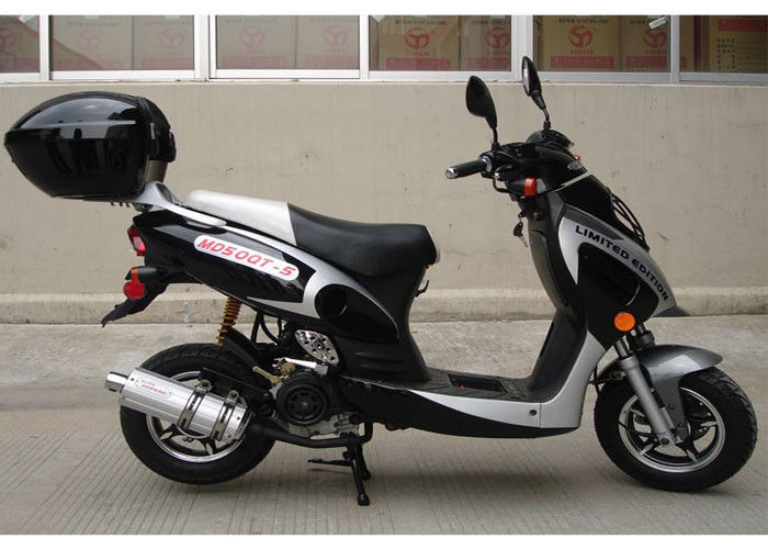 2 Tekerlekli 50cc Mini Scooter, 45km / saat Çocuk / Yetişkin İçin Mini Gaz Motosiklet