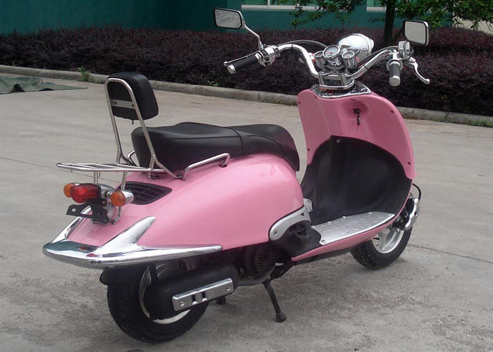 Pembe Renk Yetişkin 50cc Motocross Bisikletleri Lady Için 2 Koltuklar Mini Sokak Bisikletleri