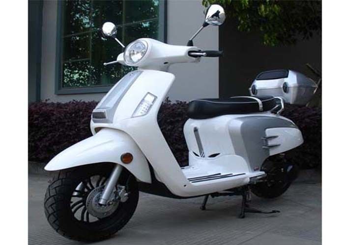 İkili Dikiz Aynalı Otomatik Far Yetişkin Motorlu Scooter 150cc