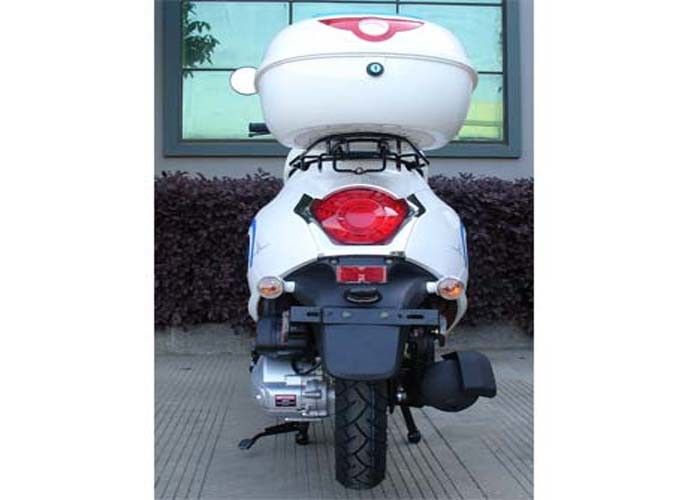İki Dikiz Aynası / Arka Kutulu Beyaz / Mavi 50cc Mini Bisiklet Scooter