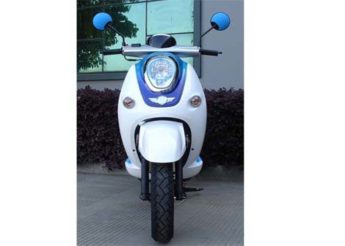 İki Dikiz Aynası / Arka Kutulu Beyaz / Mavi 50cc Mini Bisiklet Scooter