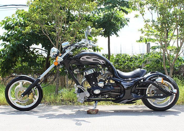 Hızlı Hız 250cc Chopper Motosiklet Harley Chopper Motosiklet İki Tekerli Dört Renk