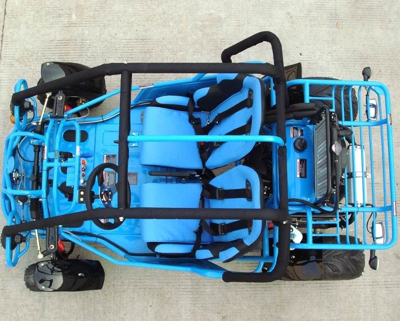 250cc Go Kart Buggy Çift Kol / Tek A - Kolon CVT Geri / Yol Lastiği