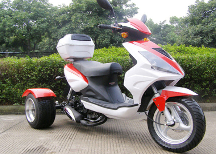 Arka Kutulu 3 Tekerlekli 50cc Scooter, Büyük Baş Işıklı 3 Tekerlekli Motosiklet