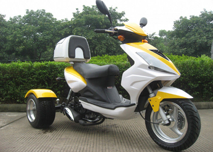 Arka Kutulu 3 Tekerlekli 50cc Scooter, Büyük Baş Işıklı 3 Tekerlekli Motosiklet