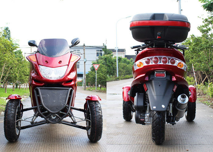 7.0kw 7500r ile 3 tekerlekli scooter motosiklet 150cc / dak 8HP motor / arka kutu