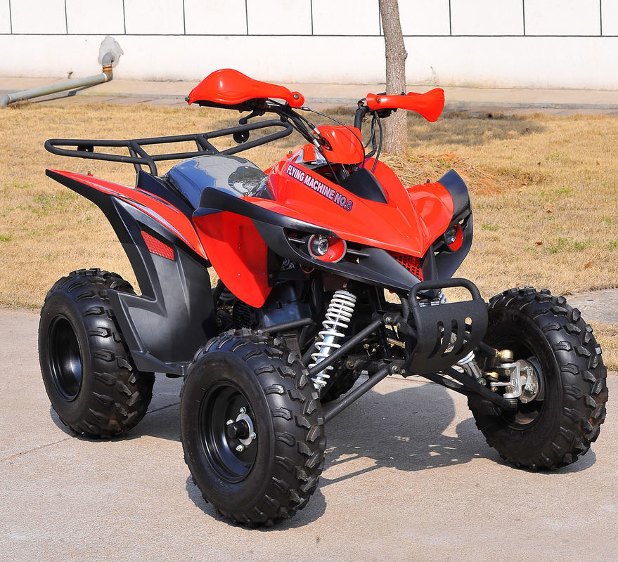 Bir Koltuk Gençlik Yarış ATV 200CC Kırmızı 4 X 4 Yan Yana Atv Yardımcı Araçlar