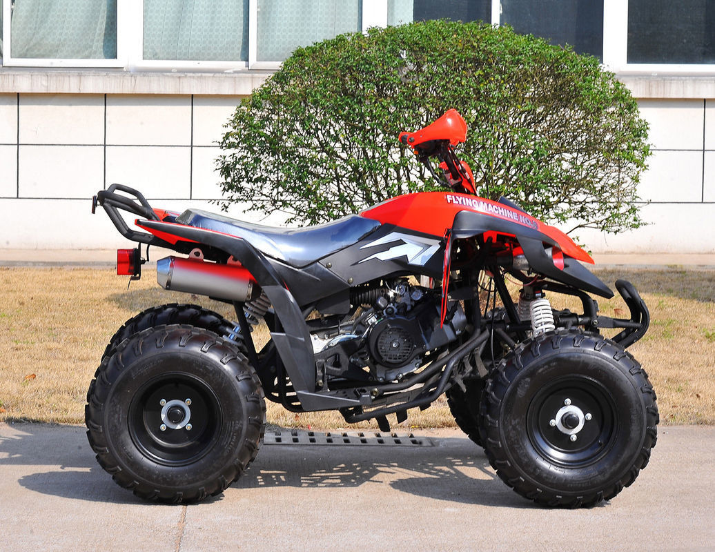 Bir Koltuk Gençlik Yarış ATV 200CC Kırmızı 4 X 4 Yan Yana Atv Yardımcı Araçlar