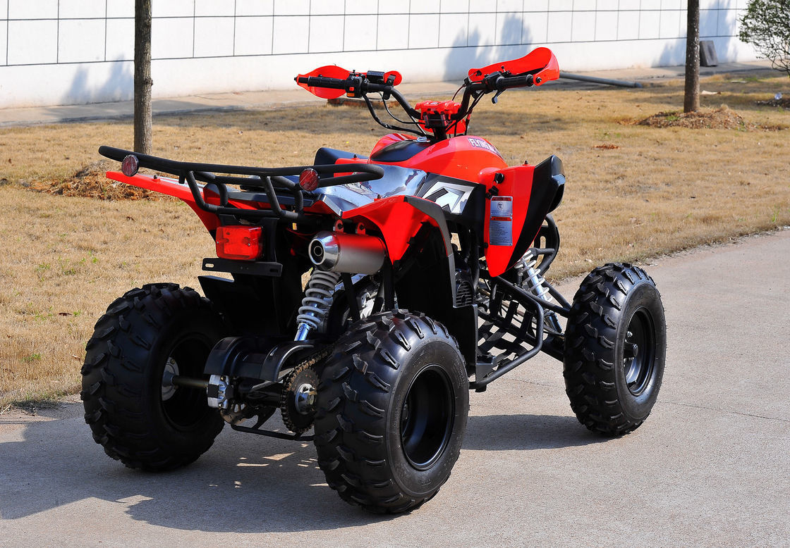 Bir Koltuk Gençlik Yarış ATV 200CC Kırmızı 4 X 4 Yan Yana Atv Yardımcı Araçlar