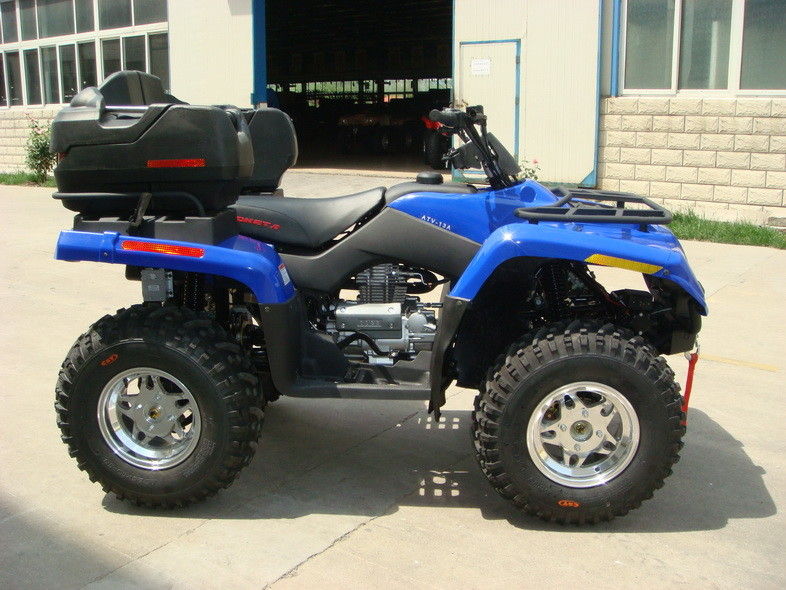 400cc ATV Quad Bike 4 * 4F / R Bağımsız Süspansiyon Demir / Alüminyum Jant Elektrikli Vites