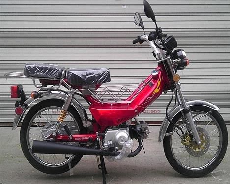 50CC CDI Kick Start Gazla Çalışan Motosiklet Ön Disk / Arka Kampana Fren Hava Soğutmalı
