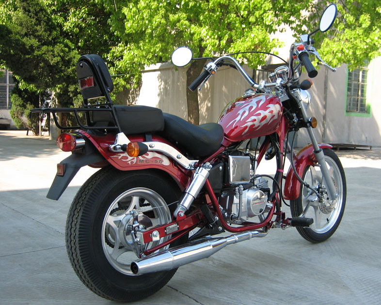 50cc Yüksek Güçlü Motosiklet, 2 Koltuklu, Hava Soğutmalı International Gear 4 Hız