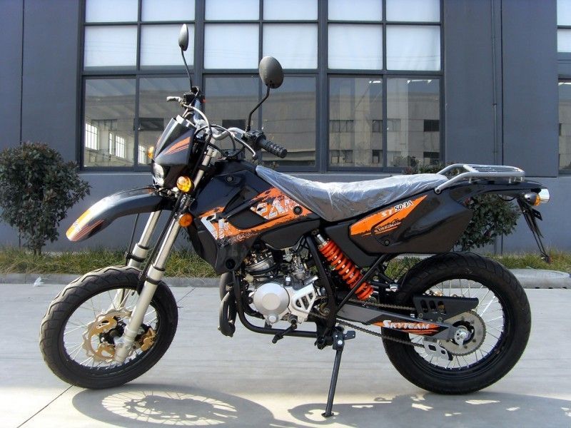 Sinyal Lambaları ile 4 Zamanlı 50cc Spor Motosiklet, Tek Silindirli Motosikletler Hava Soğutmalı