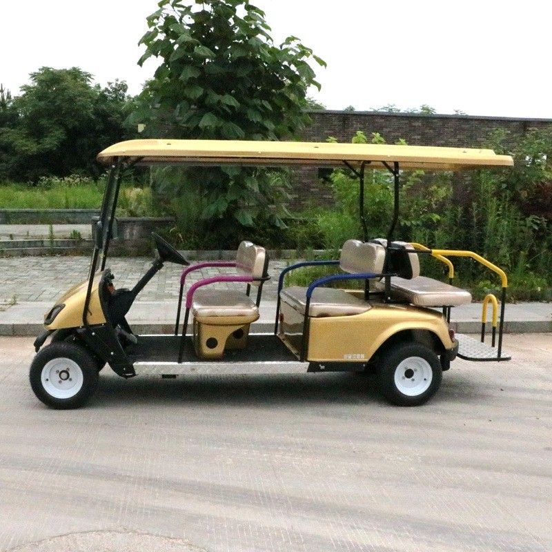 6 Kişi 4000w Elektrikli Golf Arabaları 6V 180AH X 8 Bakım Gerektirmeyen Yol Golf Arabaları