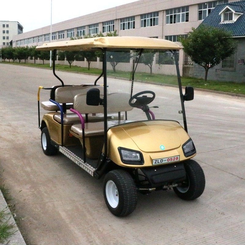 6 Kişi 4000w Elektrikli Golf Arabaları 6V 180AH X 8 Bakım Gerektirmeyen Yol Golf Arabaları