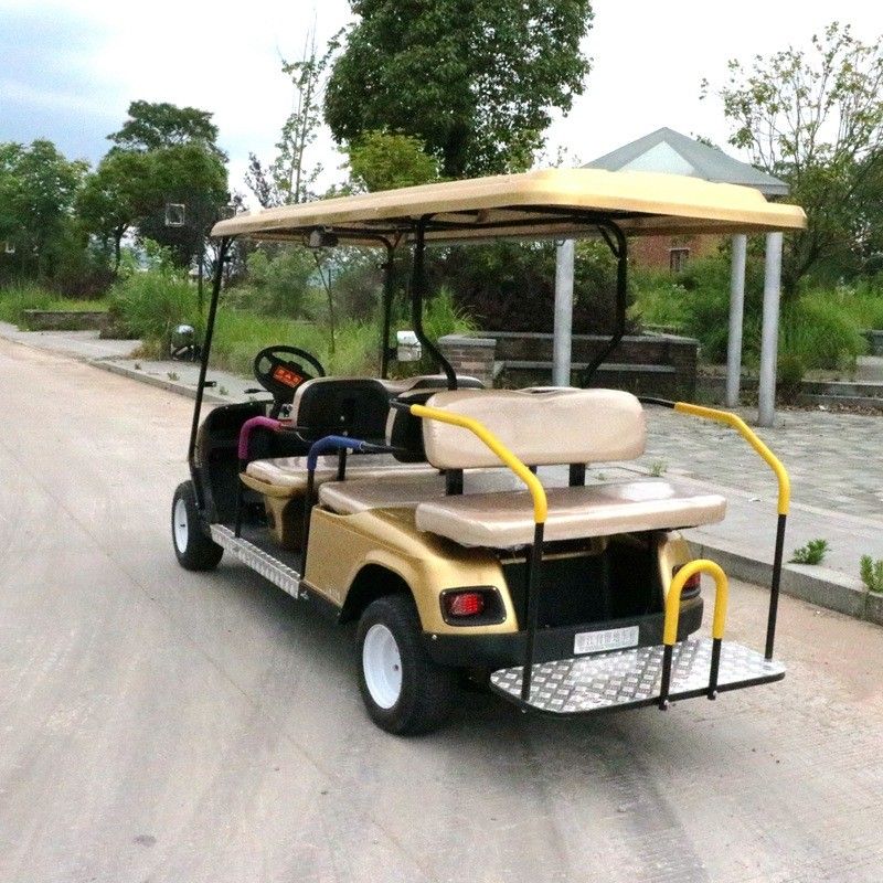 6 Kişi 4000w Elektrikli Golf Arabaları 6V 180AH X 8 Bakım Gerektirmeyen Yol Golf Arabaları