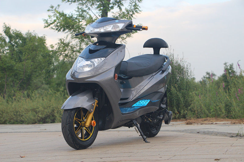 72V 20Ah Kurşun - Asit Akü ile Çelik Elektrikli Moped Bisiklet 1500W Fırçasız DC Motor