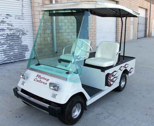 2 Koltuklar Elektrikli Golf Arabaları 150cc Kolay Gitmek Golf Arabası Dört Zamanlı Tek Silindirli Hava Soğutmalı