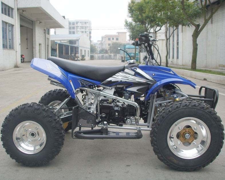 Tam Boy 125cc Yarış Quad 6.5kw, Dört Tekerlekli Tekerlekler 4 X 4 Manuel Debriyaj Yağı Soğutmalı