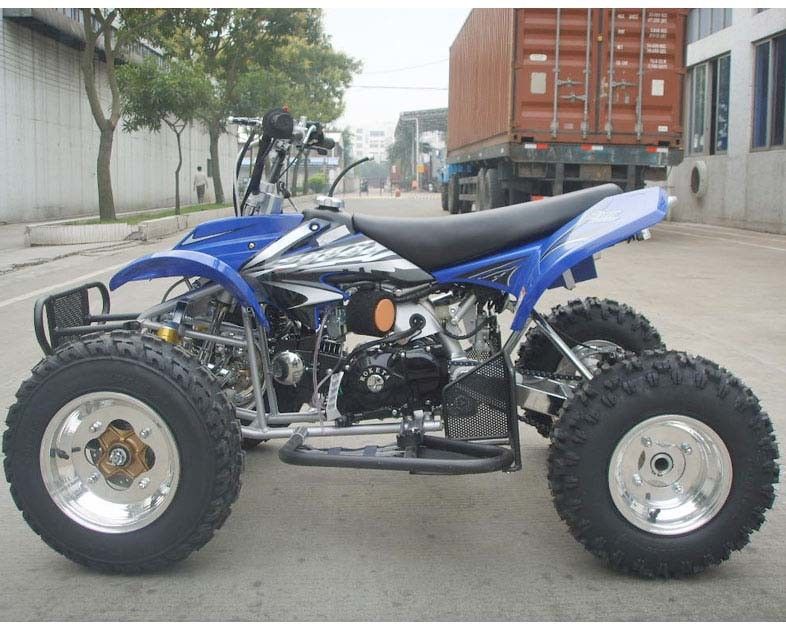 Tam Boy 125cc Yarış Quad 6.5kw, Dört Tekerlekli Tekerlekler 4 X 4 Manuel Debriyaj Yağı Soğutmalı
