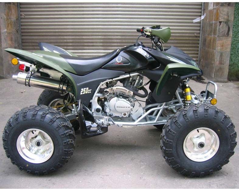 Ekstra Büyük Gençlik Yarış Atv 250cc Atv Quad Bike CDI Elektrikli Çalıştırma Kılavuzu Debriyaj