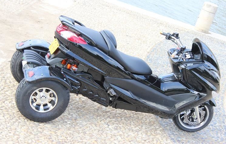 1500w Elektrik Motorlu Scooter, Fırçasız Motorlu 3 Tekerlekli Scooter Motosiklet