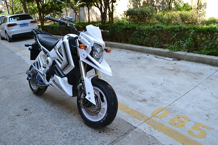 Kurşun ile 60 Km / H 1500w Elektrikli Scooter Motosiklet - Asit Akü 72V 20AH