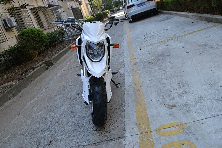 Kurşun ile 60 Km / H 1500w Elektrikli Scooter Motosiklet - Asit Akü 72V 20AH