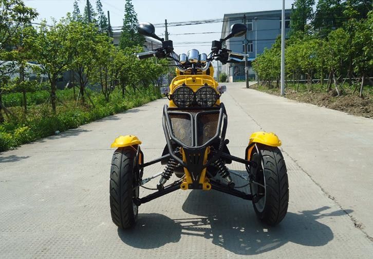 Yatay Tip Üç Tekerlekli Motosiklet 50cc 3 Tekerlekli Trike Scooter 4 Zamanlı