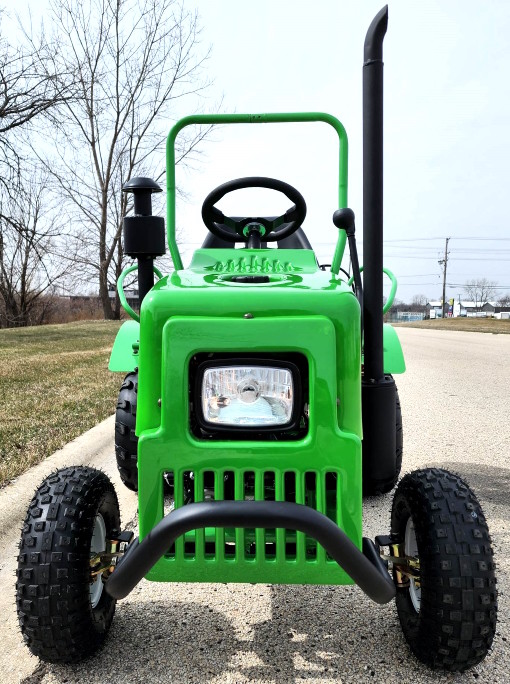 Ters 125cc Tek Kişilik Golf Arabası Jeep ile Mini Çiftlik Traktörü Hitch Işıkları ile Tam Otomatik