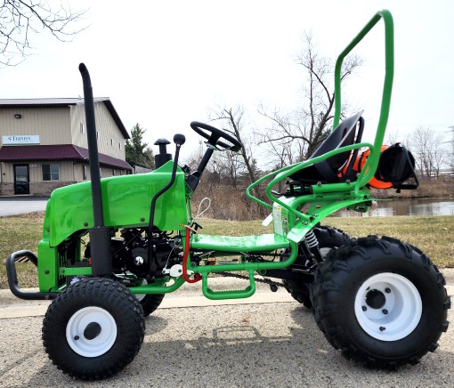 Ters 125cc Tek Kişilik Golf Arabası Jeep ile Mini Çiftlik Traktörü Hitch Işıkları ile Tam Otomatik