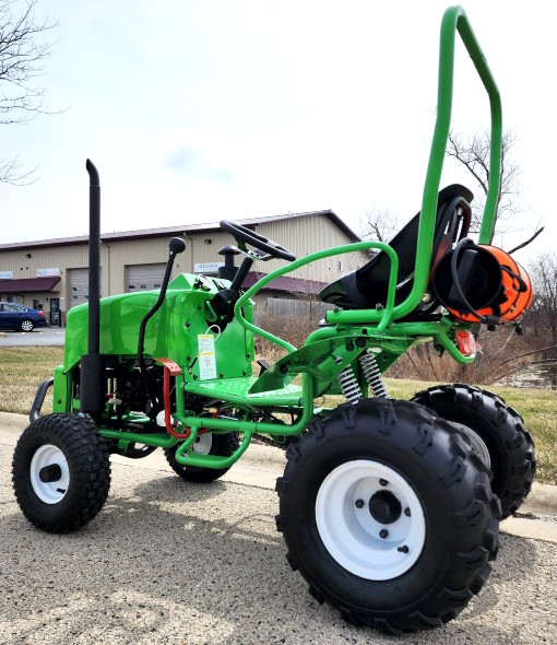 Ters 125cc Tek Kişilik Golf Arabası Jeep ile Mini Çiftlik Traktörü Hitch Işıkları ile Tam Otomatik