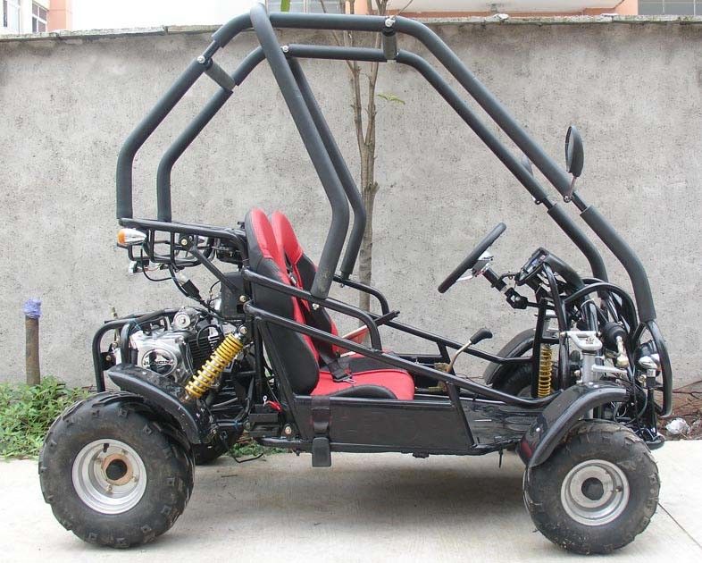 SAMLL 110cc Go Kart Buggy / Yetişkin Off Road Go Çift Ayarlanabilir Koltuk