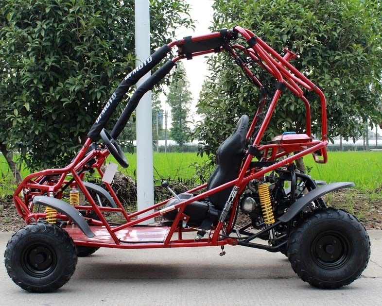 Hava Soğutmalı Ters CVT 125cc Tekli Koltuk Off Road Go Kartlı Çocuk / Yetişkin