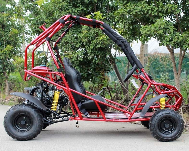 Hava Soğutmalı Ters CVT 125cc Tekli Koltuk Off Road Go Kartlı Çocuk / Yetişkin