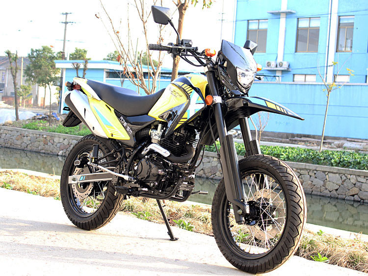 250cc Tek Silindir 4 Zamanlı Hava Soğutmalı Kir Bisiklet Motosiklet Zincir Tahrikli