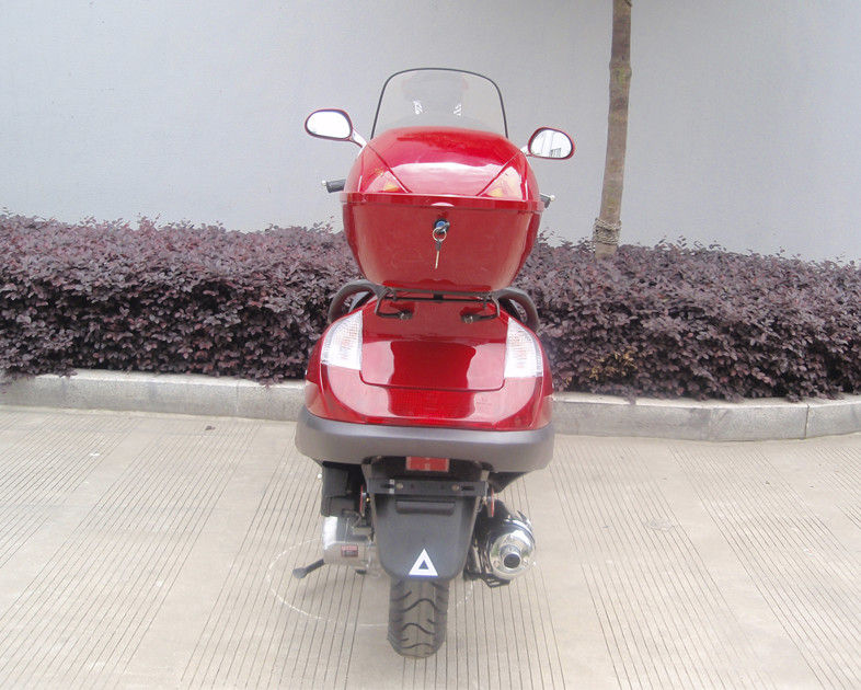 İki Far Mavi Yetişkin Gaz Scooter, 2 Koltuklu Gerçek Deri ile 150cc Motorlu Scooter