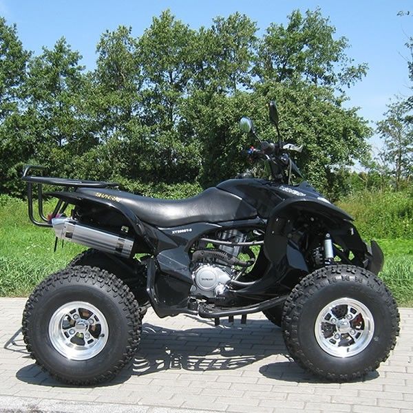 250cc Ekstra Büyük Boy Dört Tekerlekli Atv, Elektrikli Start Sistemli Siyah