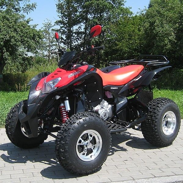 250cc Ekstra Büyük Boy Dört Tekerlekli Atv, Elektrikli Start Sistemli Siyah