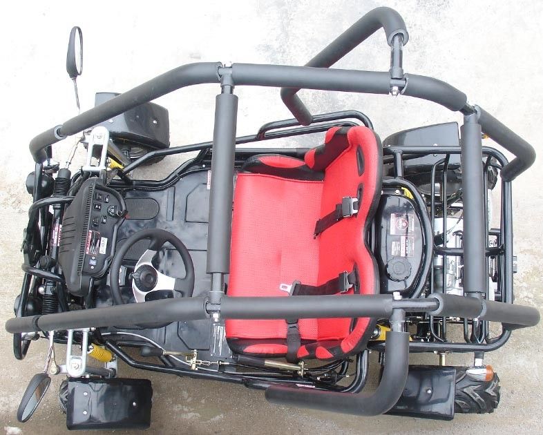 110cc Küçük Boy Motorlu Go Karts, Yetişkin Go Kart Otomatik Debriyaj 3 Hızı Ters