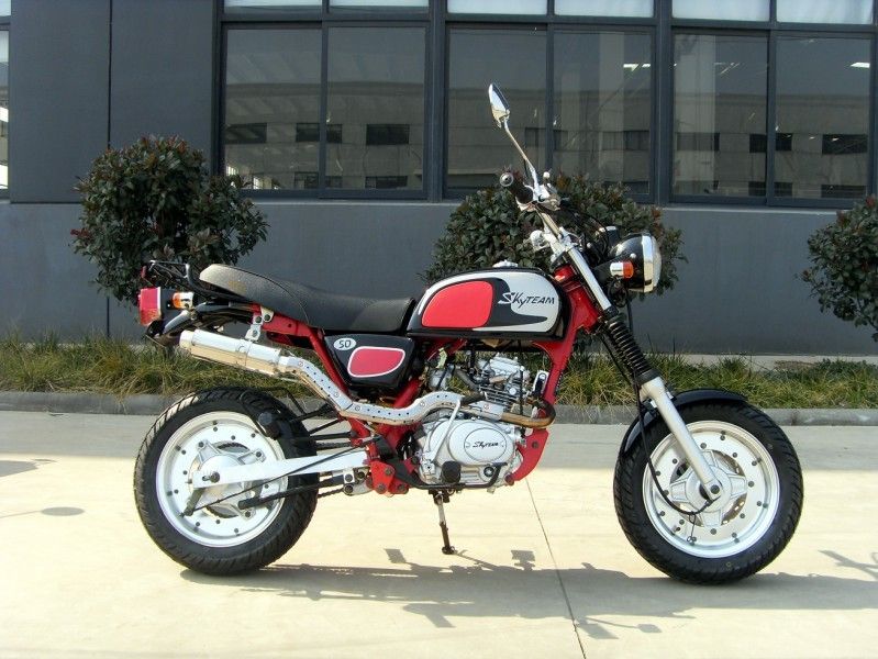50cc mini Dirt Bike Motosiklet Klasik Geniş gidon / kilometre ve gösterge lambası ile