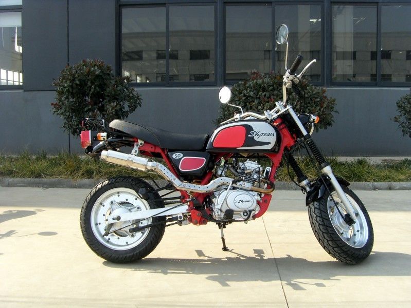 50cc mini Dirt Bike Motosiklet Klasik Geniş gidon / kilometre ve gösterge lambası ile
