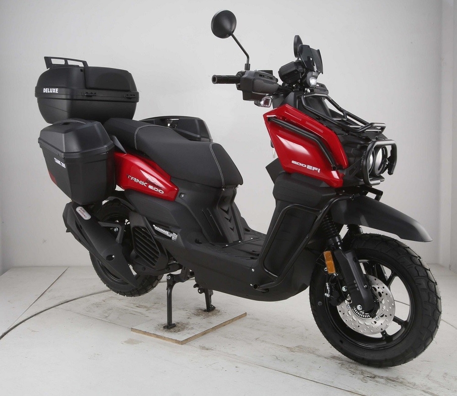 Yeni Ordu Tarzı Scooter 200 Tank 200 Efi Deluxe Model Daha Büyük Lastikler ve Yan Bagaj Taşıyıcıları