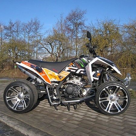 CDI250cc Ekstra Büyük Boy Gençlik Yarış ATV CDI Elektrikli Çalıştırma Sistemi Manuel Debriyaj
