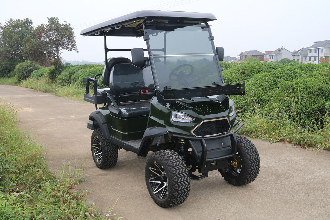 4 kişilik elektrikli golf arabası ve ön raf 48V/4000W,150A lityum pil