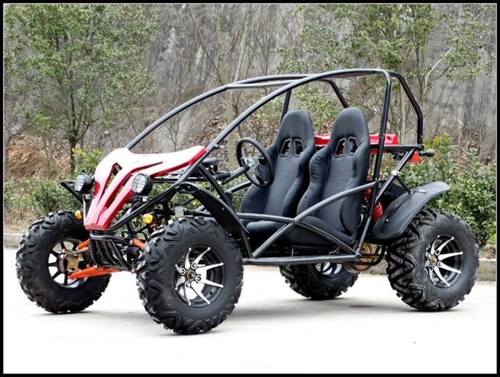 250cc Go Kart Dune Buggy Yarış Kartı 2 Büyük Baş Işıklı Yetişkin İçin