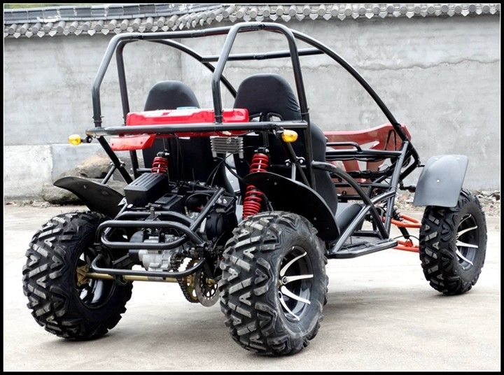 250cc Go Kart Dune Buggy Yarış Kartı 2 Büyük Baş Işıklı Yetişkin İçin