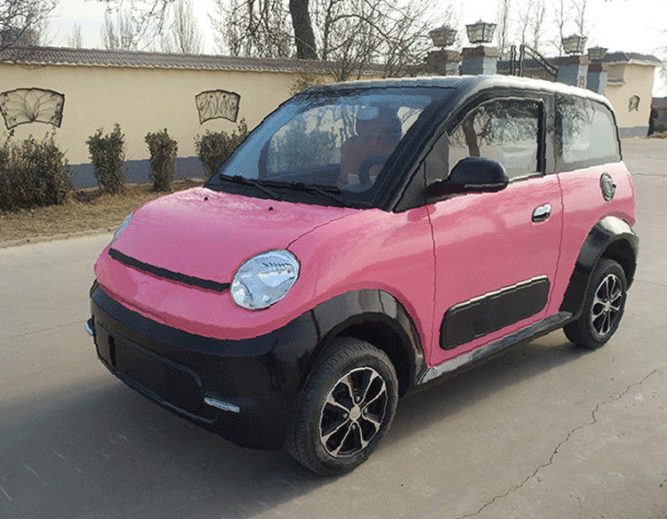 Pembe / Mavi Elektrikli Golf Arabaları 220v 4.2kw 2 Koltuklu Elektrikli Araba, Ön Diskli / Arka Davul