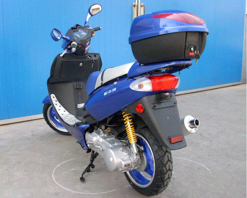 150cc CVT Zorunlu Hava, Gaz Bırakma Anahtarlı Motorlu Scooter