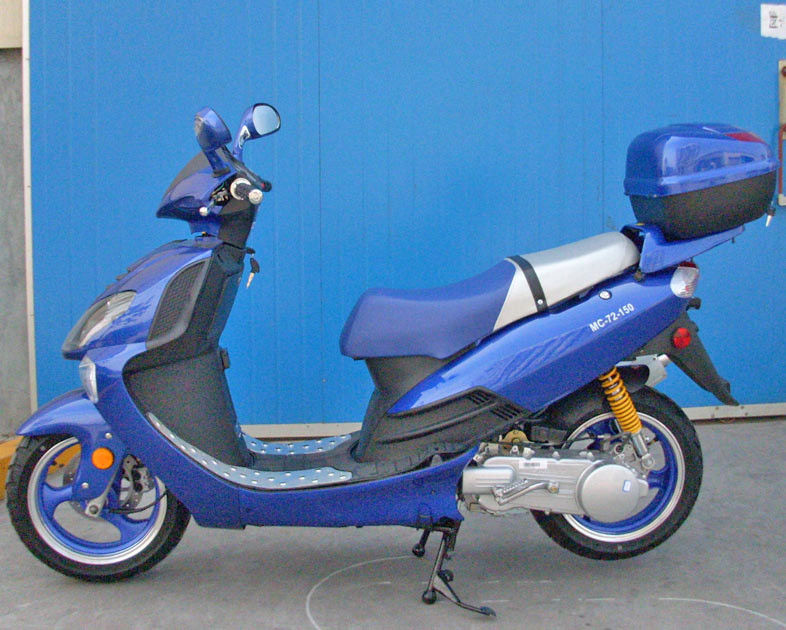 150cc CVT Zorunlu Hava, Gaz Bırakma Anahtarlı Motorlu Scooter